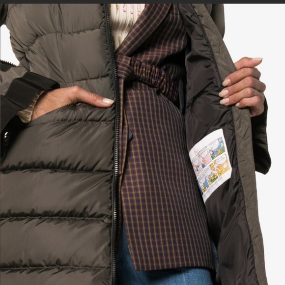 MONCLER Betulong dark green puffer hooded jacket size 00 NWT - Picture 4 of 16